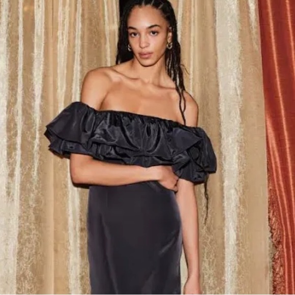 RHODE Vivi Off the Shoulder Mini Ruffle Size 6 - Picture 5 of 5